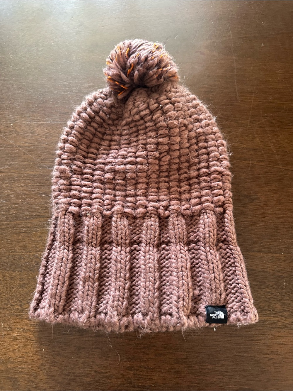 The North Face Women’s Pink Knit Pom Beanie